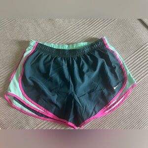 Nike Women's Black and Pink Athletic Shorts